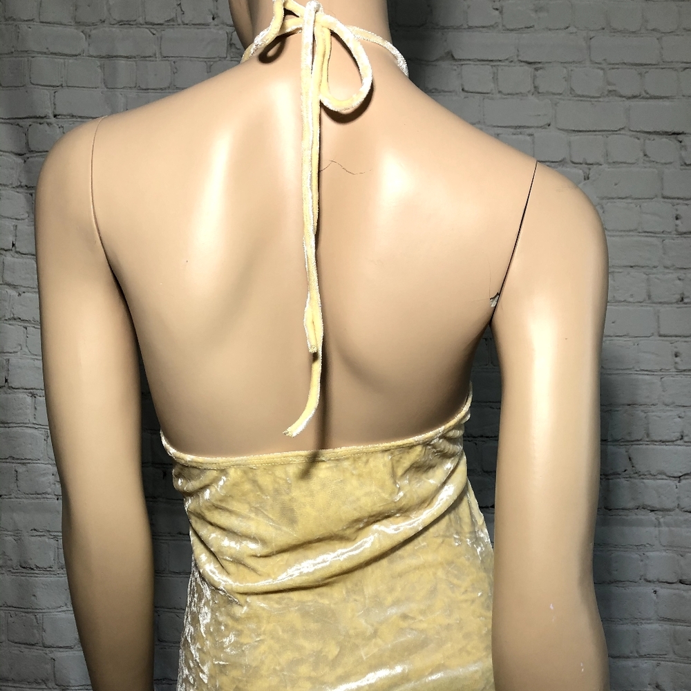 New French Kiss o ring velour halter - Picture 3 of 3